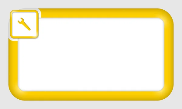 Marco vectorial para inserción de texto con llave — Archivo Imágenes Vectoriales
