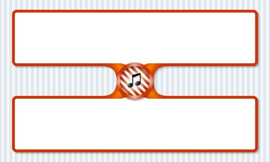 müzik simgesiyle metin girmek için iki kutu