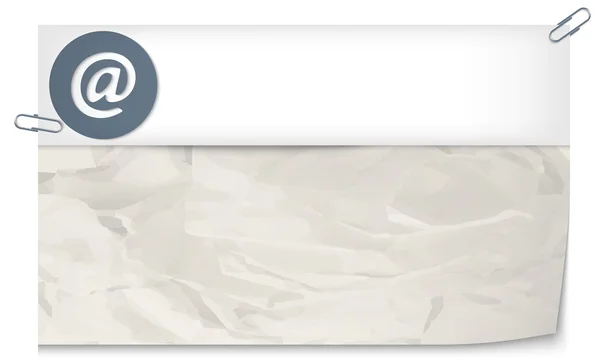 紙やメール アイコンのテクスチャとテキスト ボックス — ストックベクタ