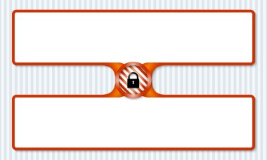 asma kilit ile metin girmek için iki kutu