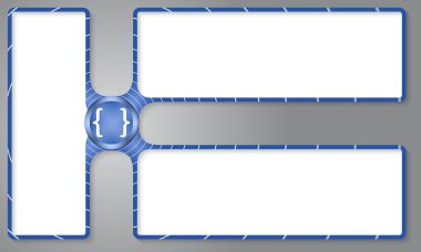 ayraç içine metin girmek için 3 kutu