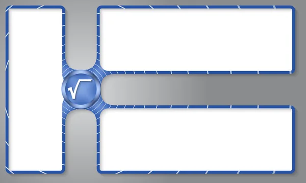 Tres casillas para introducir texto con símbolo radix — Vector de stock