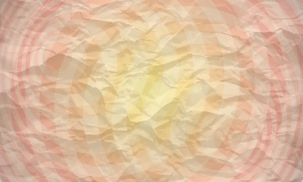 Achtergrond van verfrommeld papier met geometrische patroon — Stockvector