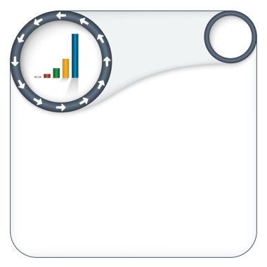 vektör kutusunda okları ve grafik metin girme