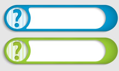 soru işareti ile iki düğme kümesi