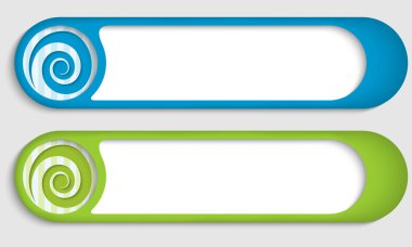 spiral ile iki düğme kümesi