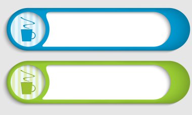 kahve ile iki düğme kümesi