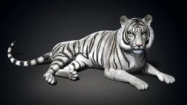 Tiger Närbild Illustration — Stockfoto