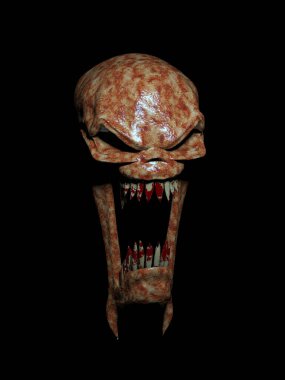 Gece canavarı. 3d illüstrasyon