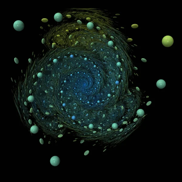 Abstrakcyjna Galaktyka Kompozycji Grafika — Zdjęcie stockowe