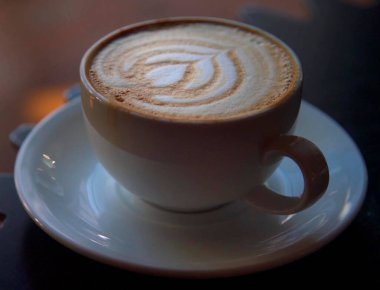 Bir fincan kahve yakın çekim kopyası