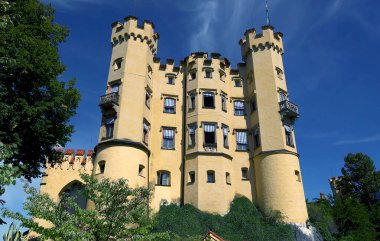 Almanya 'daki Neuschwanstein kalesi.
