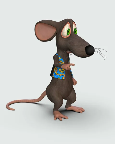 Rat Cartoon Close Illustration — Stock Photo, Image