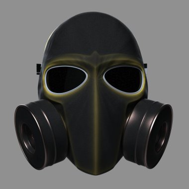 Koruyucu yüz maskesi. 3d illüstrasyon