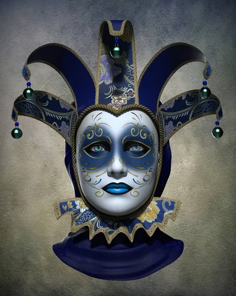 Máscara Para Carnaval Venecia Ilustración —  Fotos de Stock