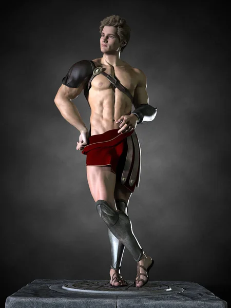 ローマの戦士だ 3Dイラスト — ストック写真