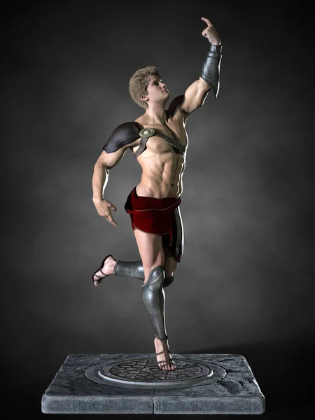 ローマの戦士だ 3Dイラスト — ストック写真