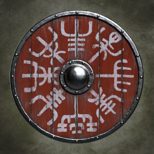 Escudo Viking Ilustração — Fotografia de Stock