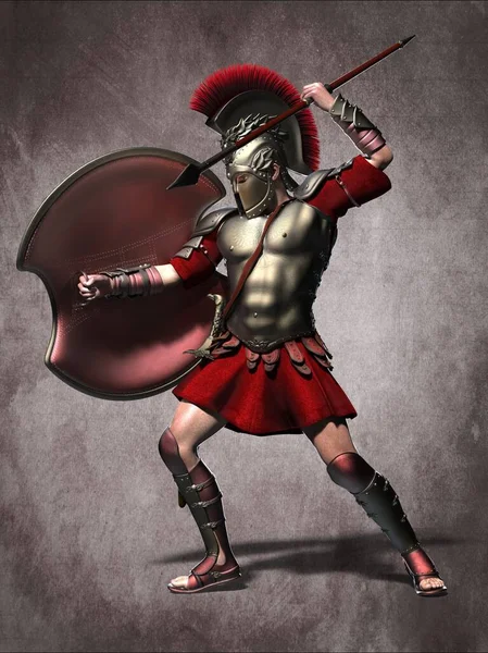 Spartan Warrior Illustration — Stock Photo, Image