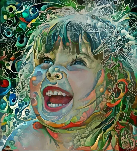 Счастливая Девушка Абстрактная Иллюстрация — стоковое фото
