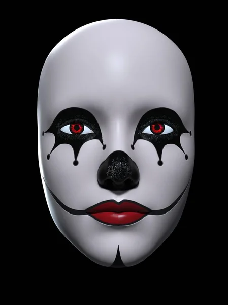 Mask Som Uttrycker Känslor Illustration — Stockfoto