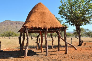 ovahimba gıda depolama oda stilts üzerinde