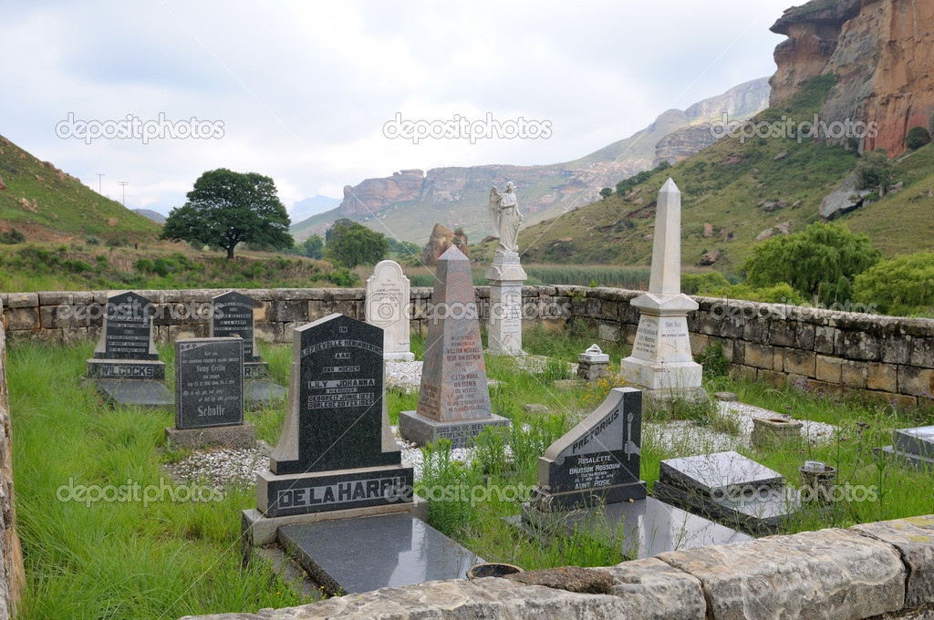 Cemetry in the Golden Gate Highlands National Park