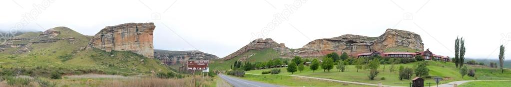The Sentinel and hotel in the Golden Gate Highlands National Par
