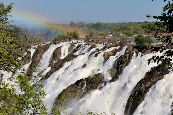 Ruacana 瀑布，纳米比亚看日出 — 图库照片