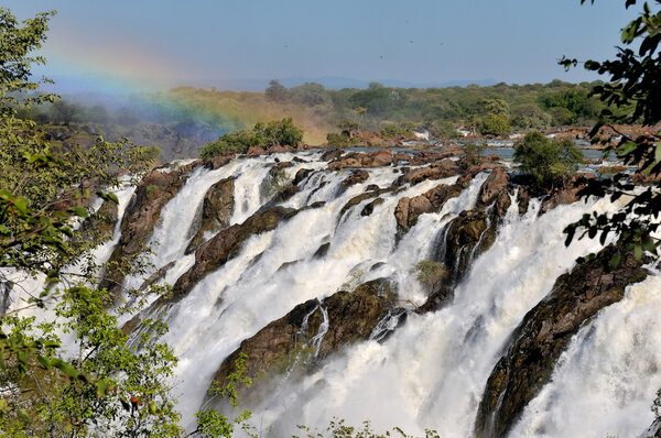 Sunrise at the Ruacana waterfall, Namibia