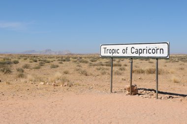 Tropic of Capricorn sign clipart