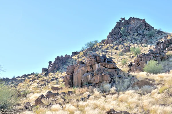 Colinas formadas por rocas de dolerita — Foto de Stock