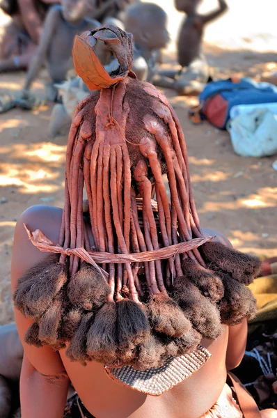 一个成熟的辛巴族女人的发型 — 图库照片