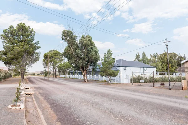 Loxton Sudáfrica Sep 2022 Una Escena Callejera Grava Con Casa — Foto de Stock