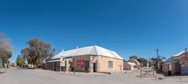 Fraserburg Sudáfrica Sep 2022 Una Escena Callejera Panorámica Con Negocios — Foto de Stock