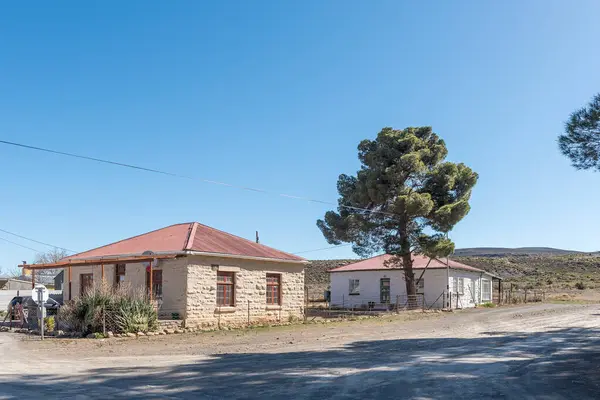 Sutherland Jižní Afrika Sep 2022 Pouliční Scéna Starými Domy Velkou — Stock fotografie