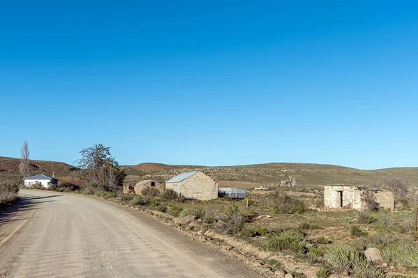 南非洲南部南部南部南部地区 Sep 2022年 北开普省萨瑟兰附近Bo Visrivier公路Groenfontein农场的道路景观 — 图库照片