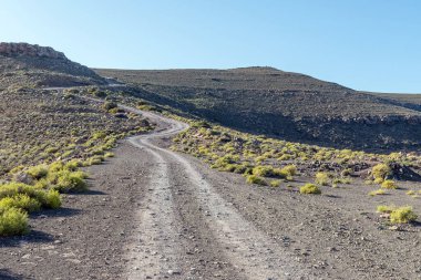 Kuzey Burnu 'ndaki Sutherland yakınlarındaki Ouberg Geçidi manzarası.