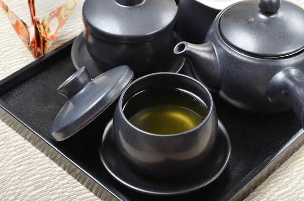 Set da tè in stile giapponese — Foto Stock