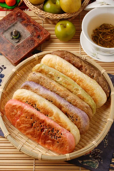 Ox-tongue-shaped pastry — Stok fotoğraf