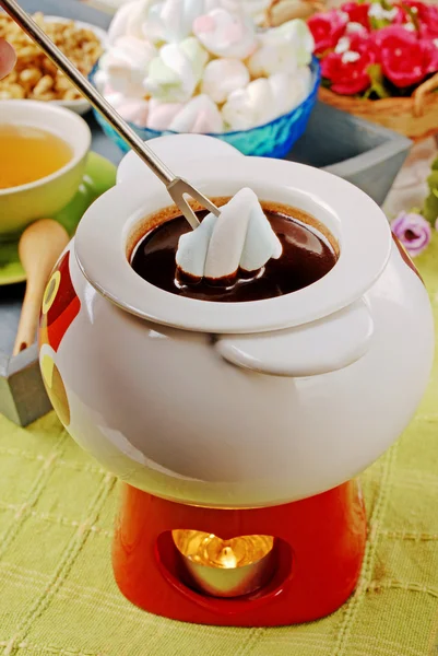 Fondue de chocolate — Foto de Stock