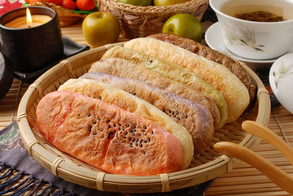 Ox-tongue-shaped pastry — Stok fotoğraf