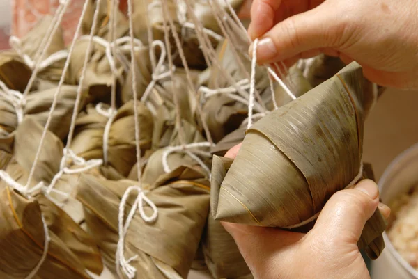 Steamed rice dumpling — Stock Photo, Image