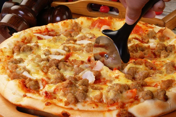 Pizza — Stockfoto