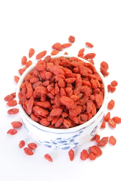 Красные сухие ягоды годжи — стоковое фото