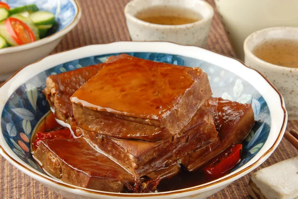 Marinated dried tofu — Stock Photo, Image