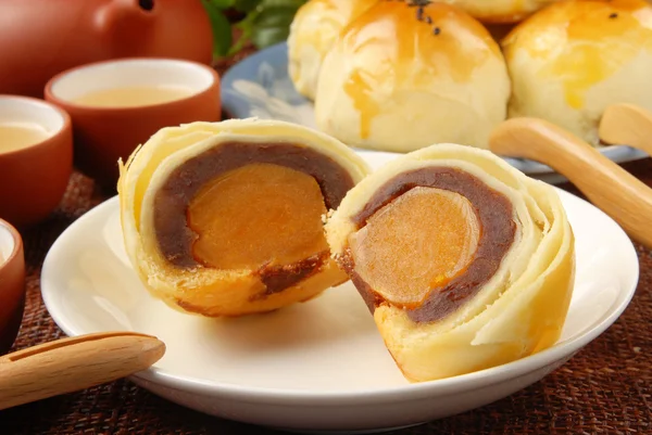 Pasteles de yema de huevo — Foto de Stock