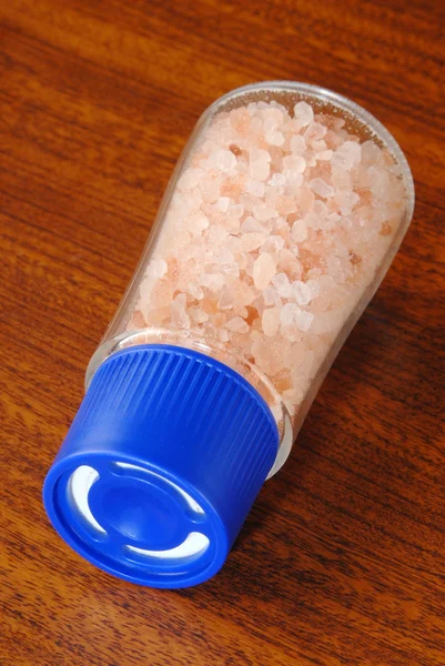 Rock salt shaker — Stock Photo, Image