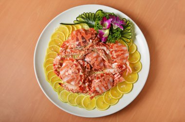 buharda pişmiş Yengeç