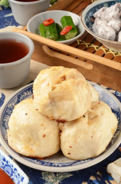 Chinese fried bun — Stock Photo, Image